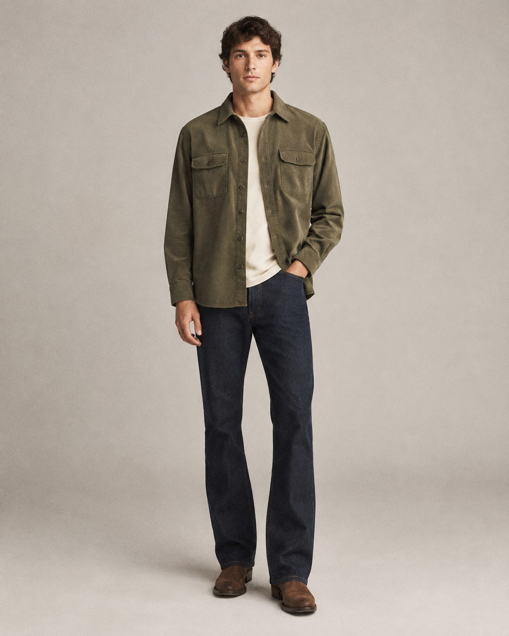 The Bootcut — Dark rinse bootcut jeans