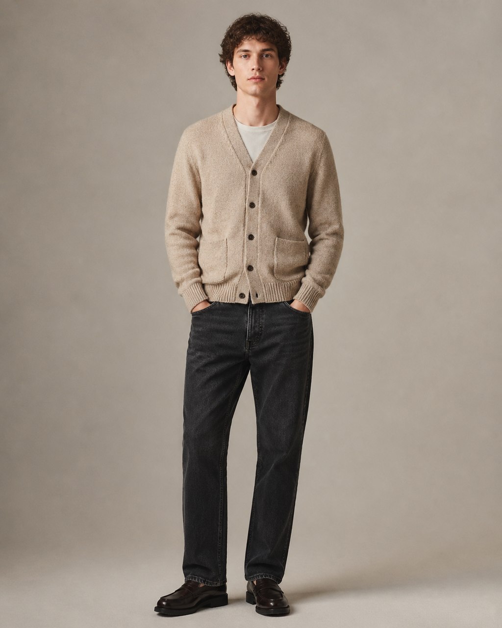 The Straight — Washed black straight jeans